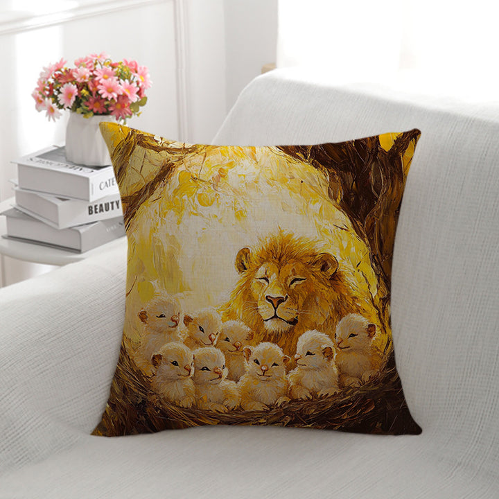 Artistic Animal Illustration Pillow