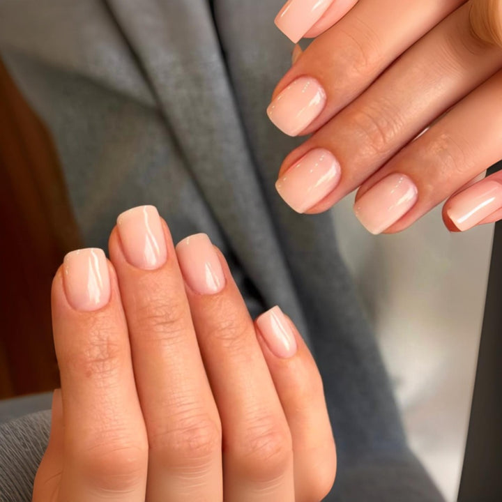 Natural Glossy Nail Enhancements