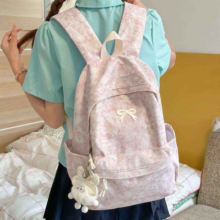 Whimsical Floral Print Casual Backpack Bowlift