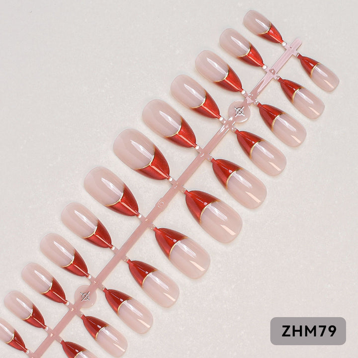 Elegant Press-On Nail Set Bowlift