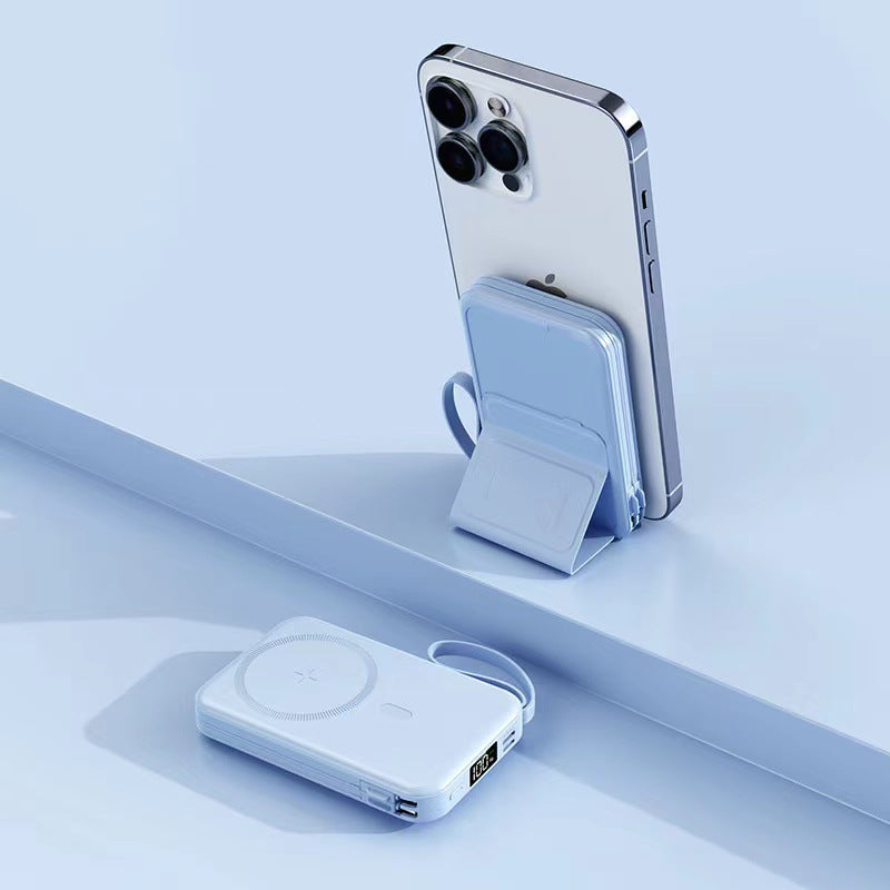 Portable power bank with magnetic mount and fast charging function Bowlift