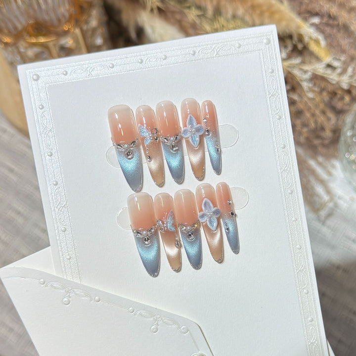 Elegant Acrylic Press-On Nail Art Set