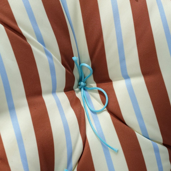 Heart-shaped padded floor cushion with checkered pattern and loop binding Bowlift