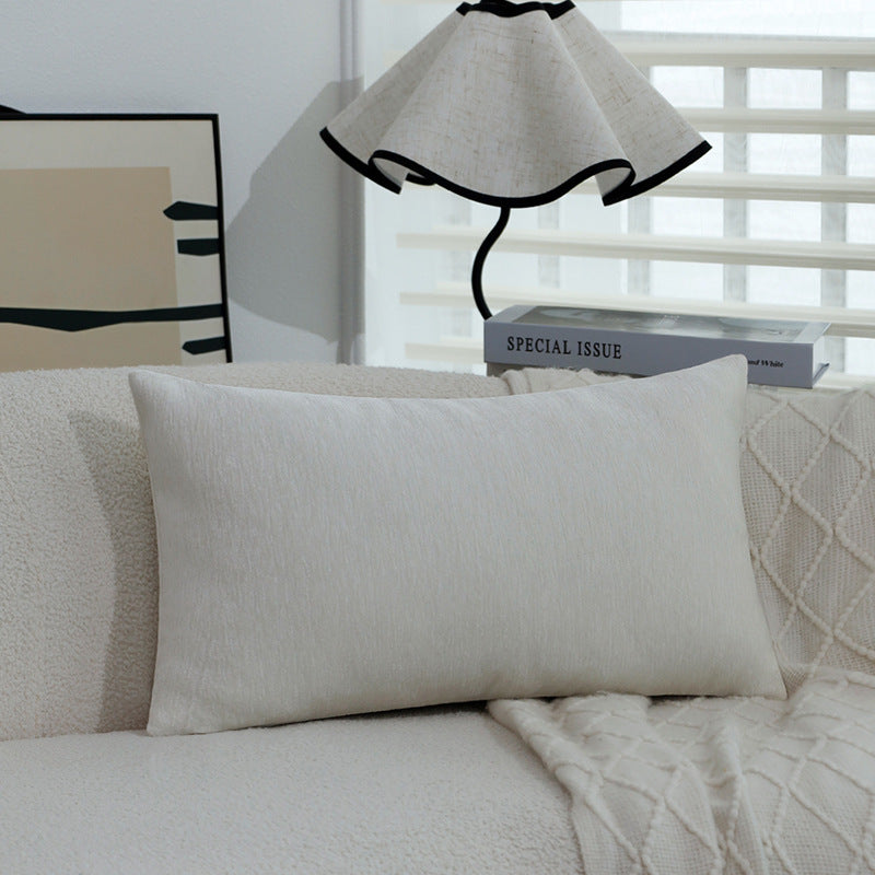 Square cushion cover made of soft chenille velvet with a mottled structure Bowlift