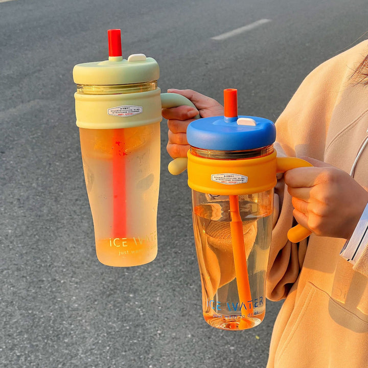 Women's Multifunctional Coffee Mug with Straw Bowlift