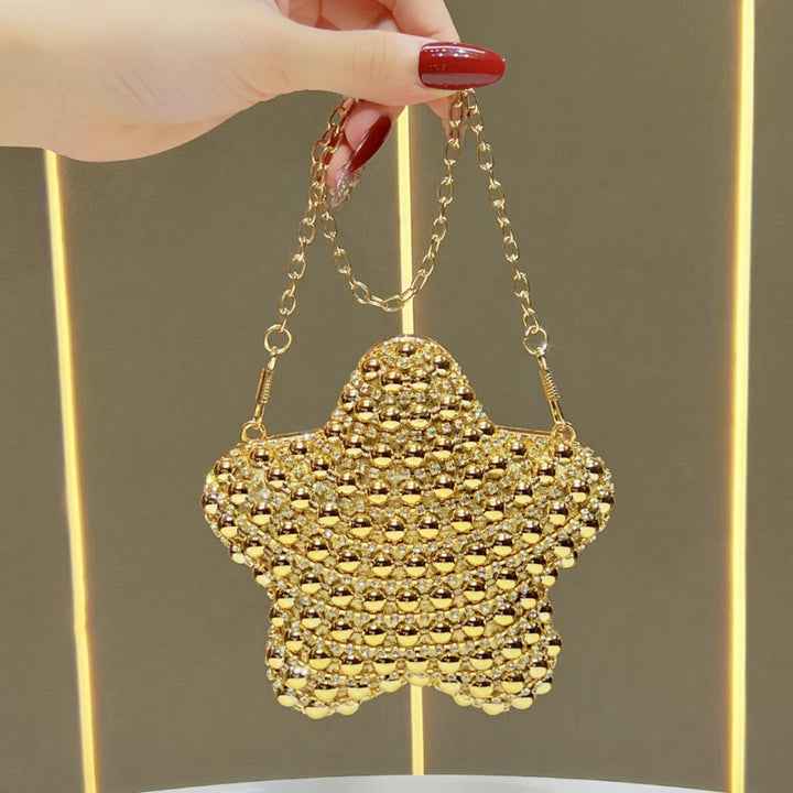Star-Shaped Decorative Evening Clutch