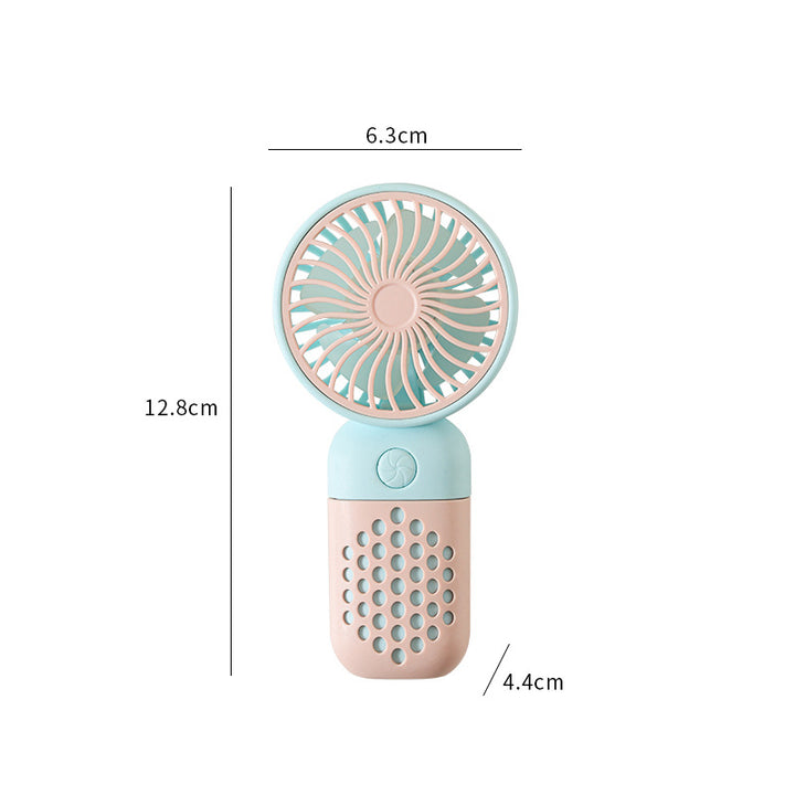 Women's Portable Mini Hand Fan with Ergonomic Handle and USB Charging Function Bowlift