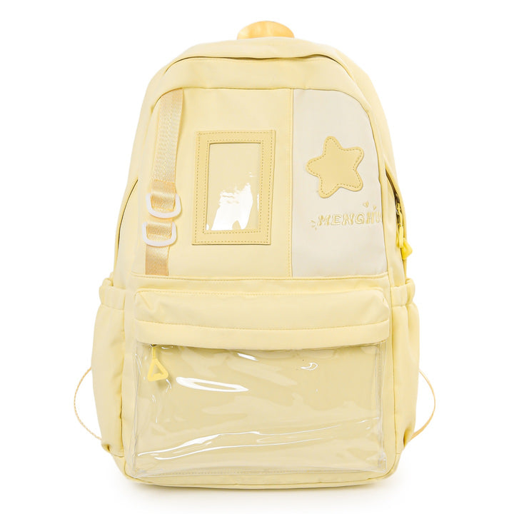 Cozy Plush Star-Embellished Backpack Bowlift