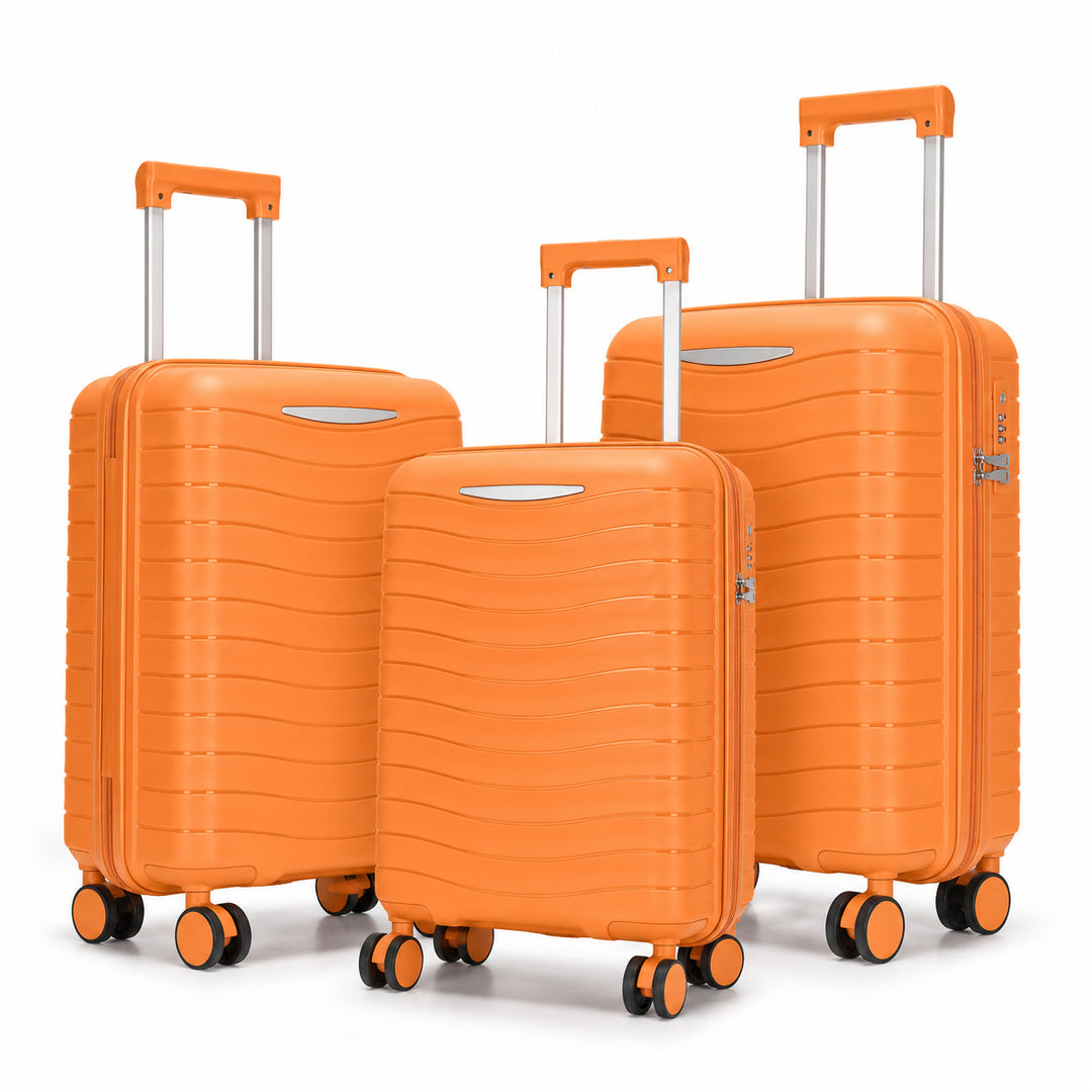 Hard Shell Suitcase Set with Innovative Pocket Organization Bowlift