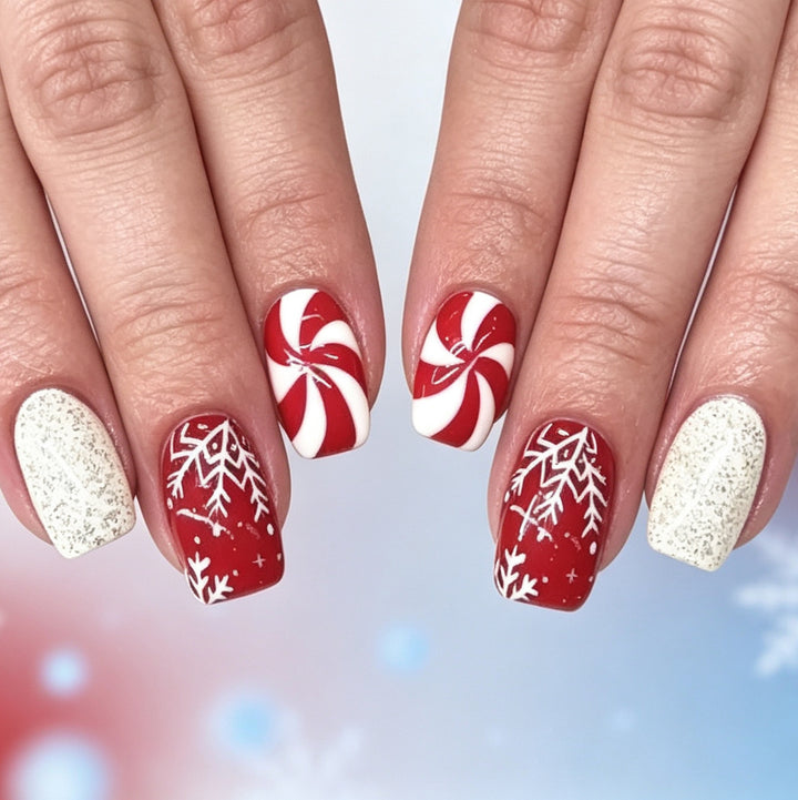 Holiday-Themed Nail Art Design Bowlift