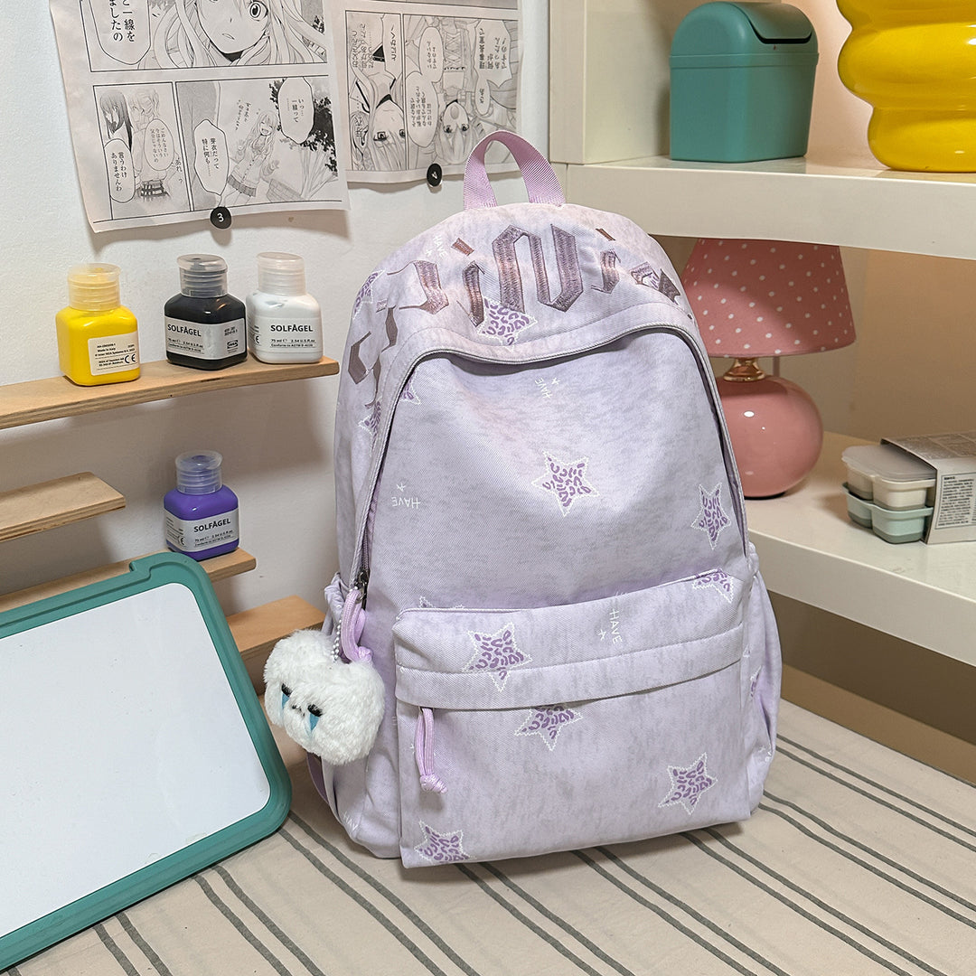 Decorative Floral Patterned Backpack Bowlift