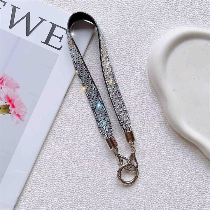 Decorative Rhinestone Phone Lanyard Bowlift