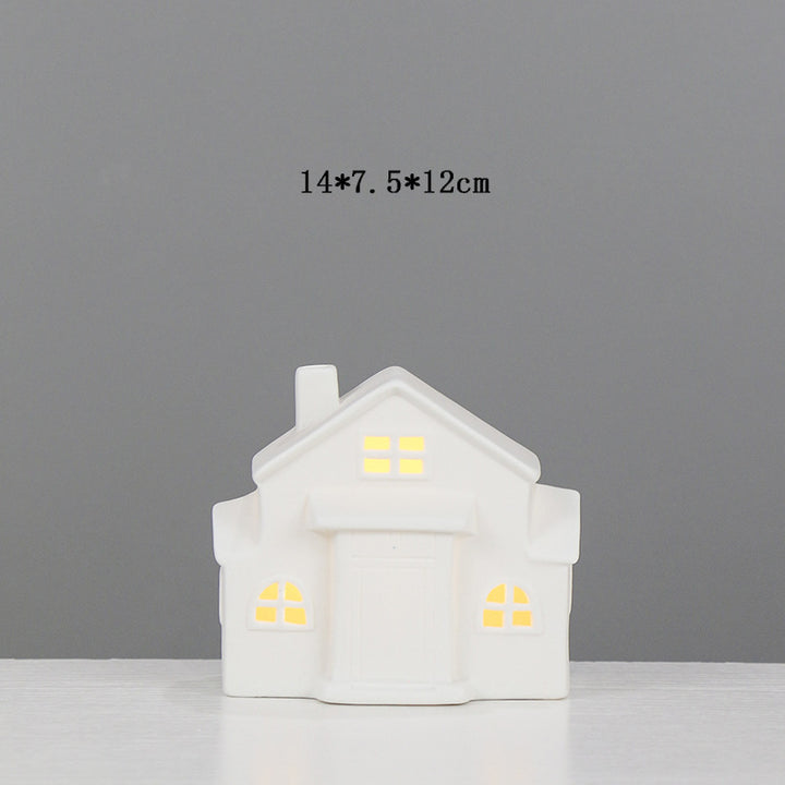 Decorative Ceramic House Candle Holder Bowlift