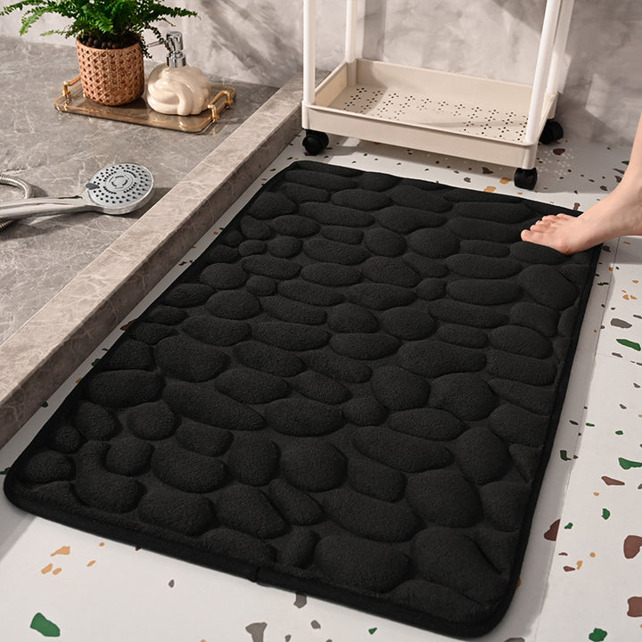 Soft Foam Pebble Bath Mat Bowlift