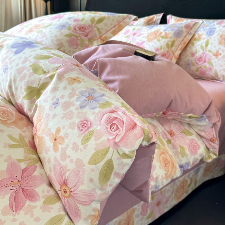 Textured Patchwork Bedding Set