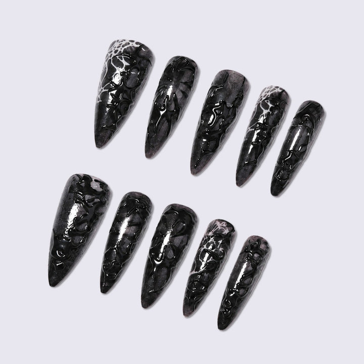 Creative Nail Art Set in Spider Pattern Bowlift
