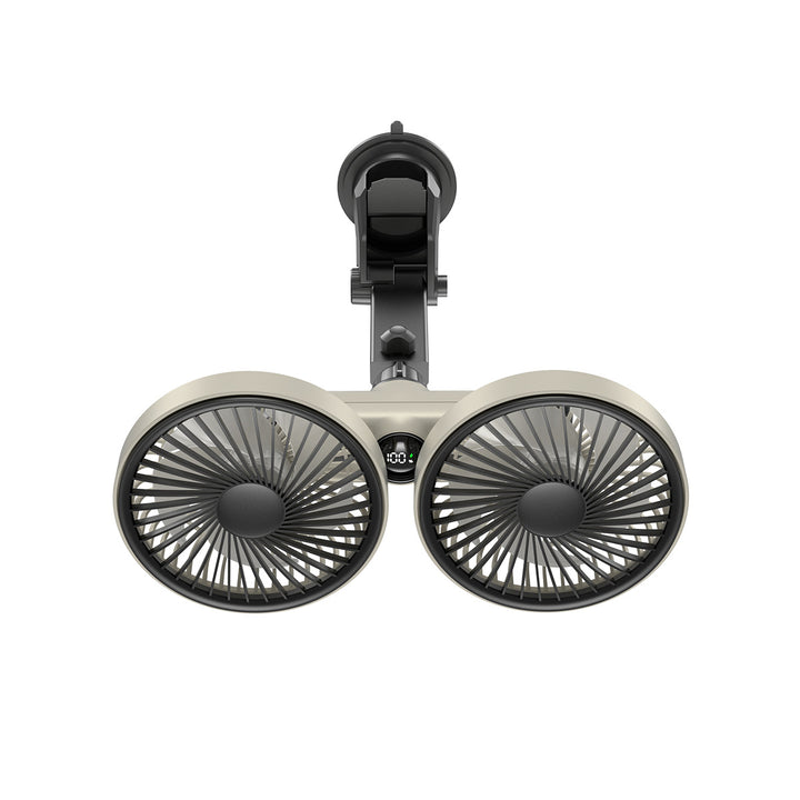 Unisex Dual-Head Clip-On Fan Bowlift