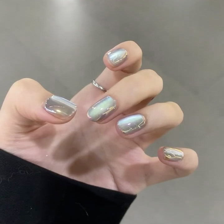 Premium Glossy Almond-Shaped Press-On Nails Bowlift 1789388672