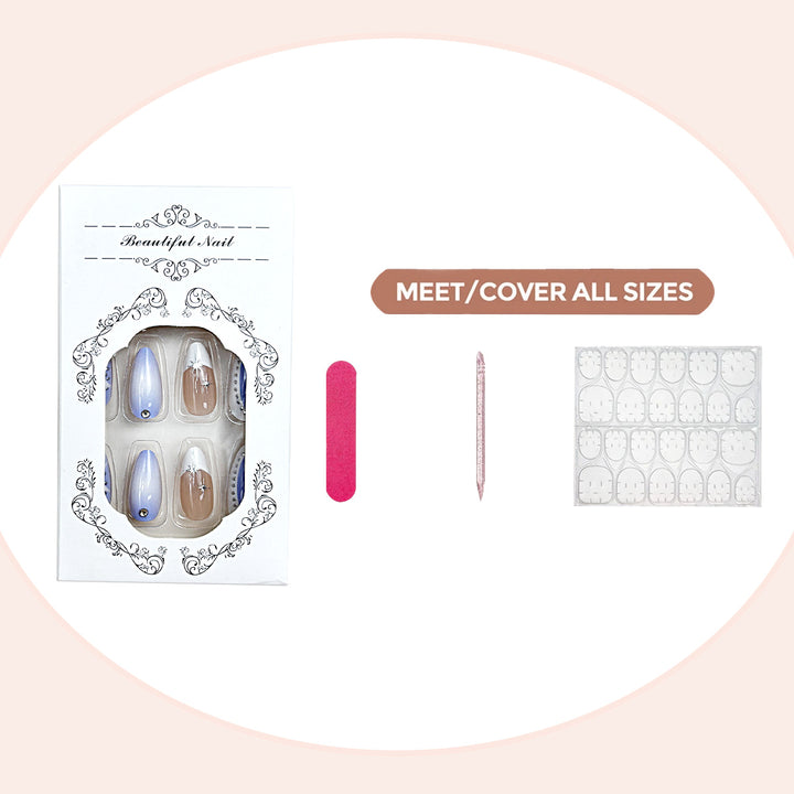 Elegant Press-On Nail Art Kit Bowlift
