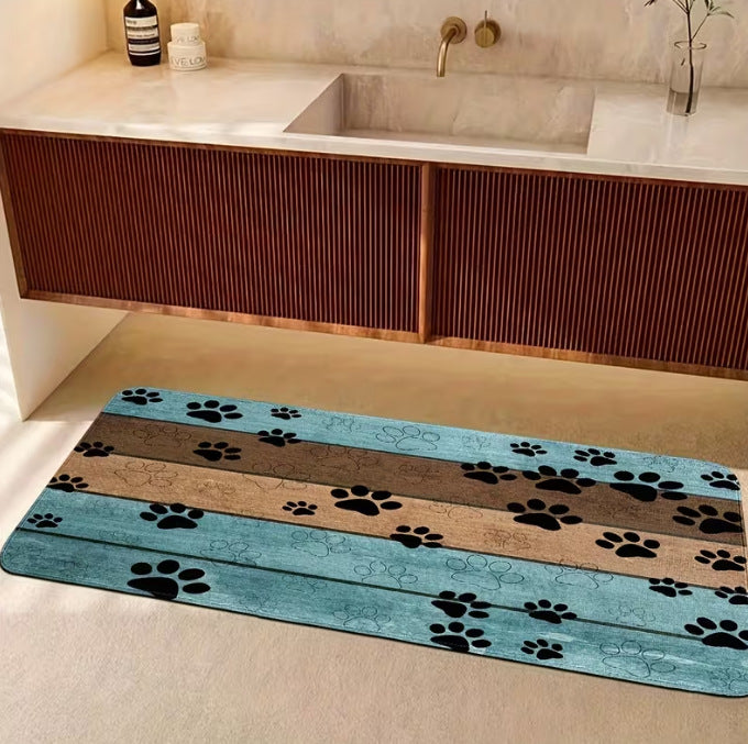 Pet-Themed Indoor Doormat Bowlift