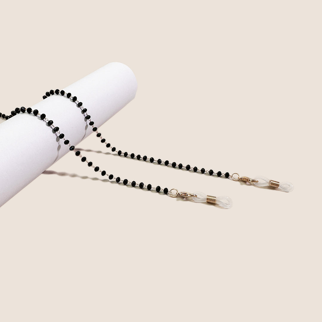 Elegant Beaded Eyewear Retainer Chain Bowlift