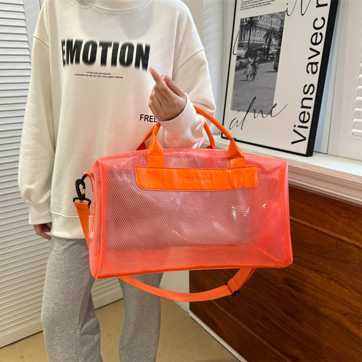 Stylish Mesh Travel Duffle Bag Bowlift