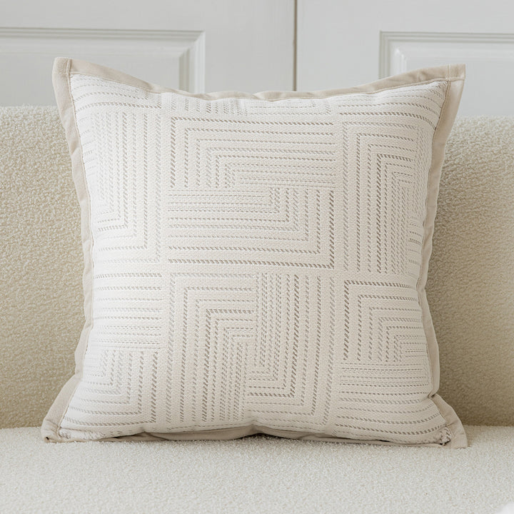 Decorative cushion with fine plant pattern