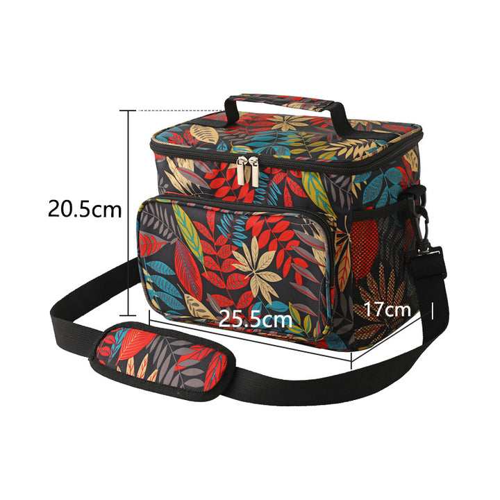 Women's Insulated Cooler Bag with Practical Carry Handle and Versatile Compartments Bowlift