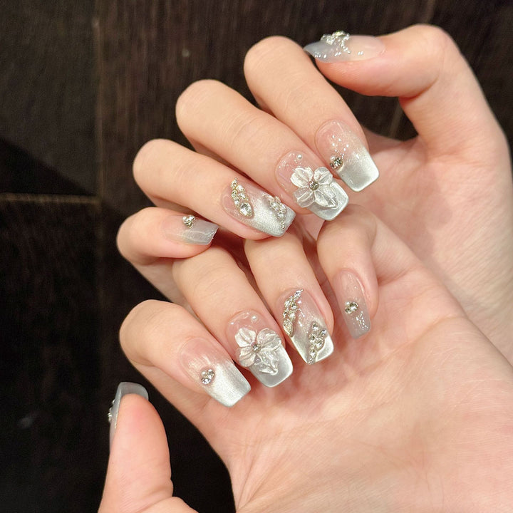 Luxury Floral Press-On Nail Set