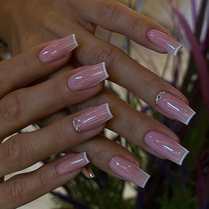 artistic French manicure artificial nails Bowlift