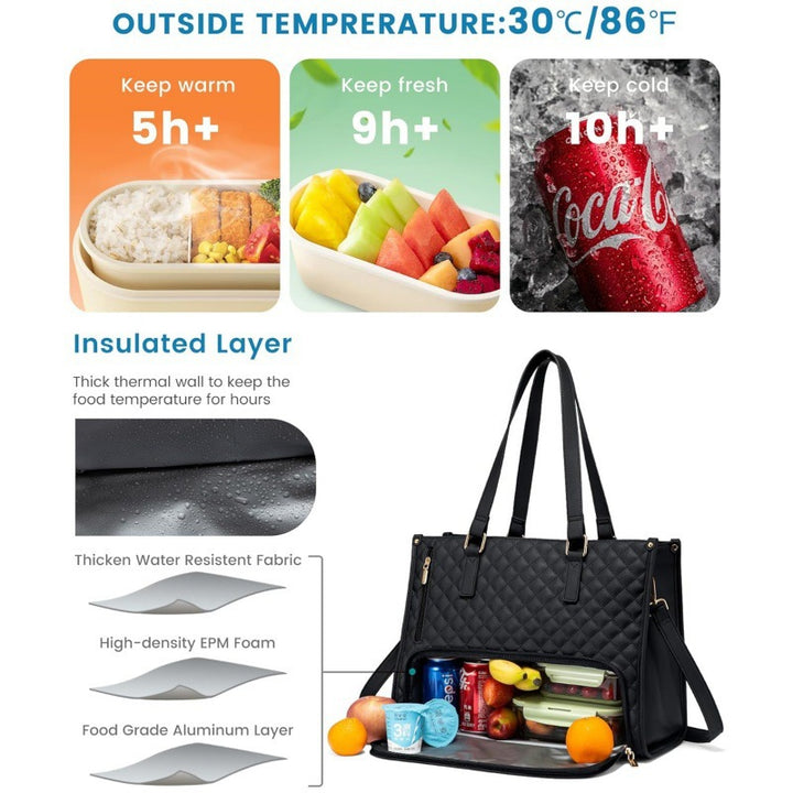 Versatile Insulated Lunch Tote Bowlift