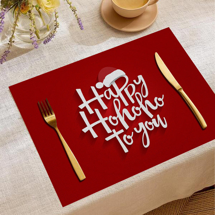 Christmas-Themed Table Placemats