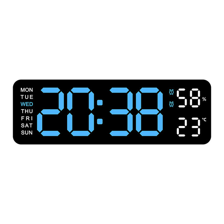 Digital alarm clock with room temperature and humidity display Bowlift