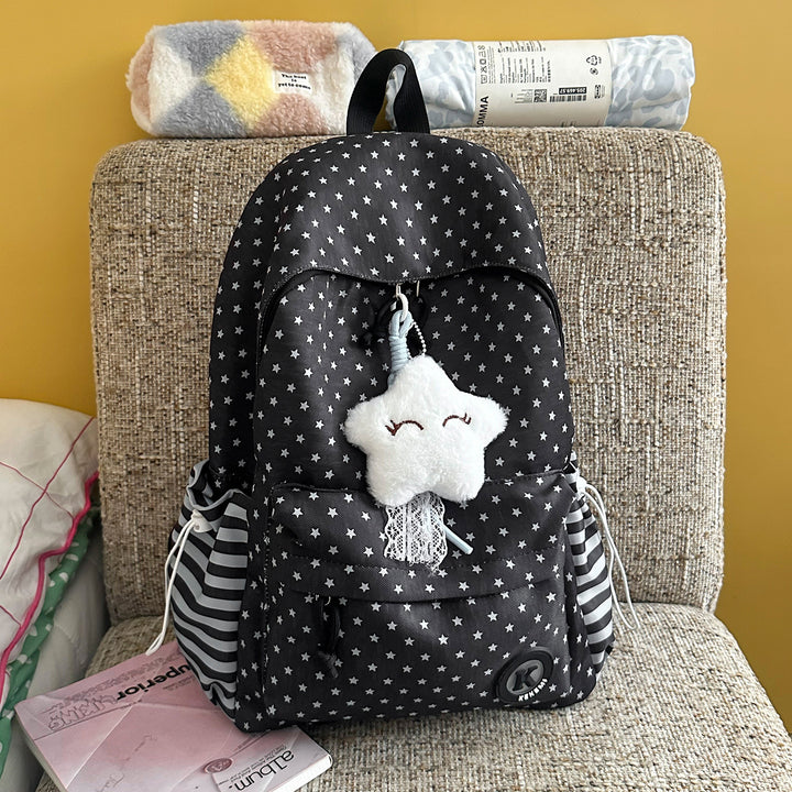 Cute Star-Patterned Backpack Bowlift