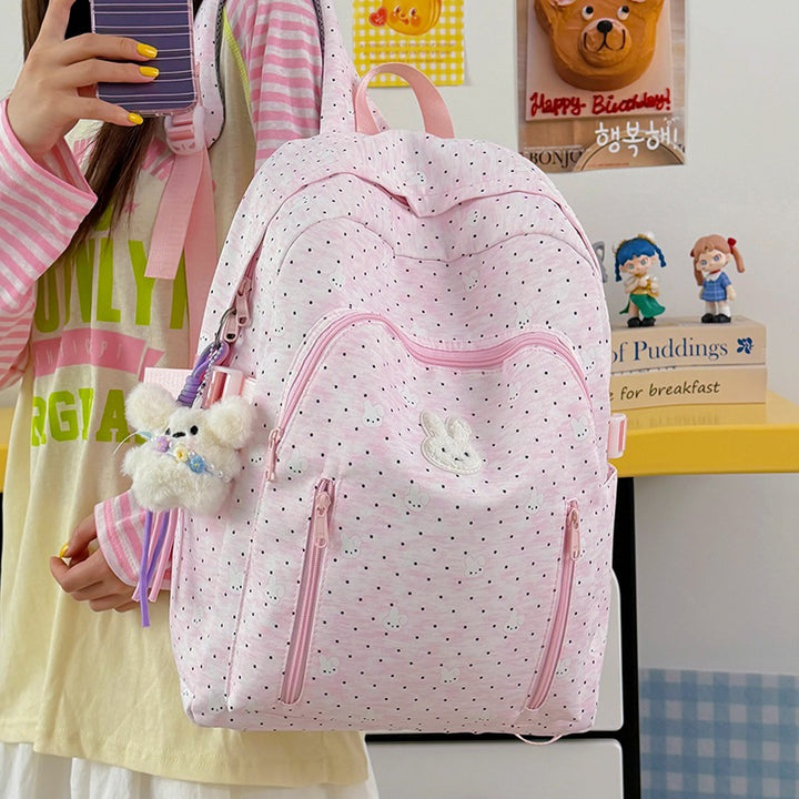 Cute Bunny-Themed School Backpack Bowlift