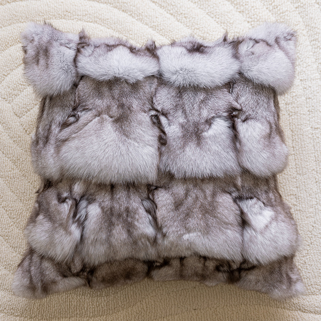 Decorative pillow in modern faux leather design