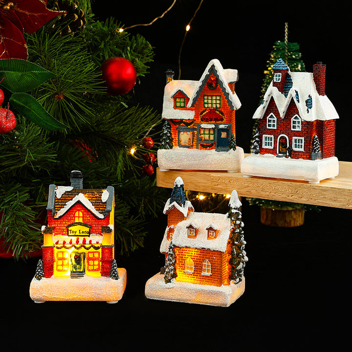 Decorative Christmas lighting with LED house design Bowlift