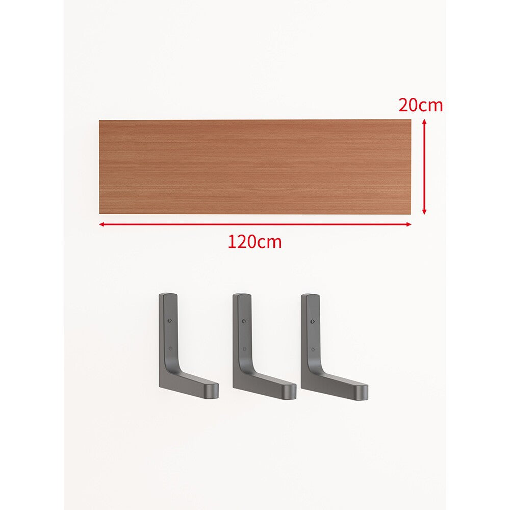 Long Narrow Floating Wall Shelf Kit with Concealed Heavy-Duty Brackets