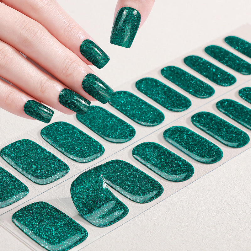 Elegant Glitter Nail Wraps