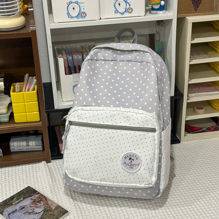 Star-Patterned Urban Backpack Bowlift