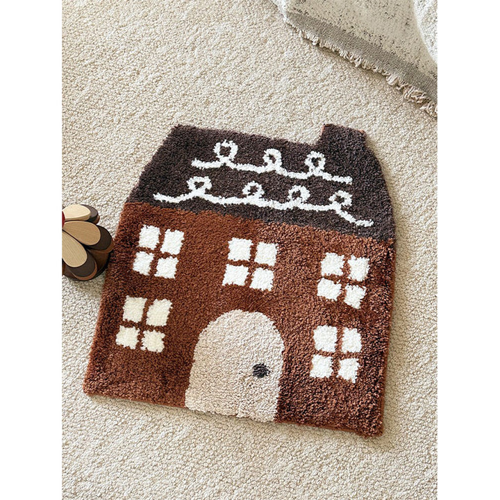 Whimsical House-Shaped Rug Bowlift