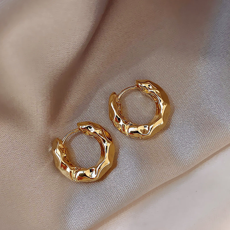 Structured Earrings Made of High-Quality Stainless Steel Bowlift