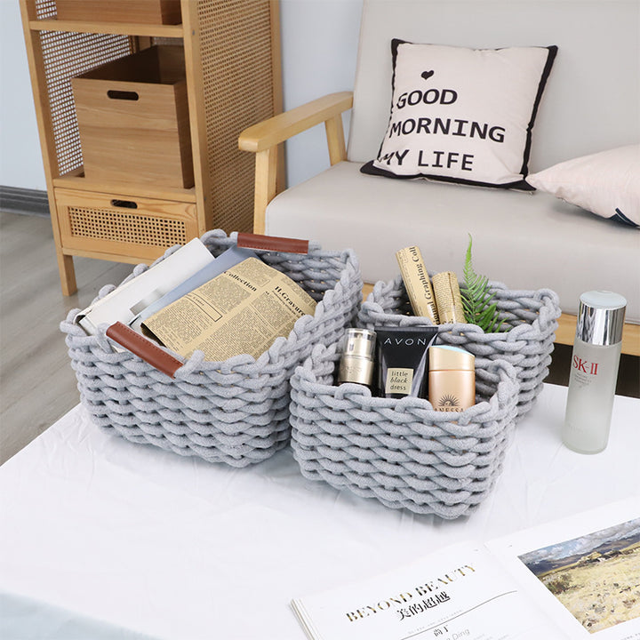 Soft Knit Storage Basket Set Bowlift
