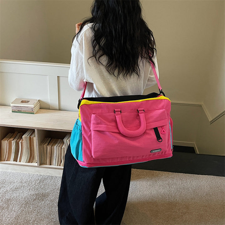 Colorful Multi-Pocket Travel Duffle Bag Bowlift