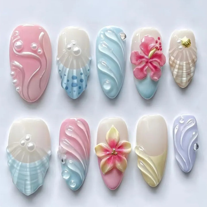 Artistic Press-On Nail Set Bowlift 1787294358