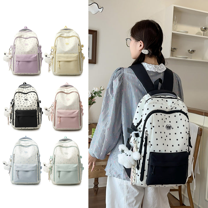 Creative Star-Printed Casual Backpack Bowlift