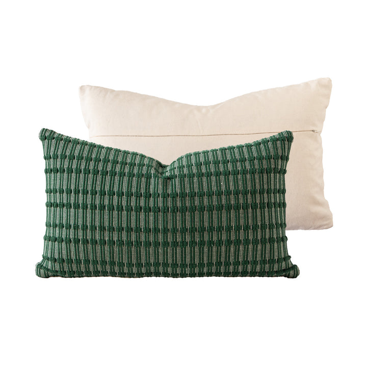 Cotton cushion duo with handwoven texture and hidden zipper Bowlift