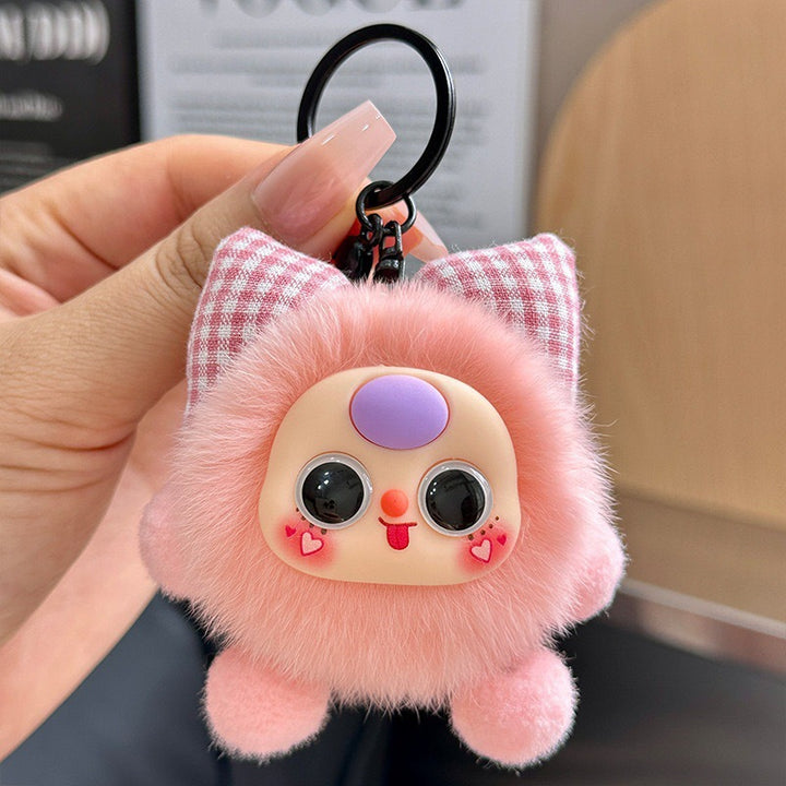 Cute Plush Animal Keychain Bowlift