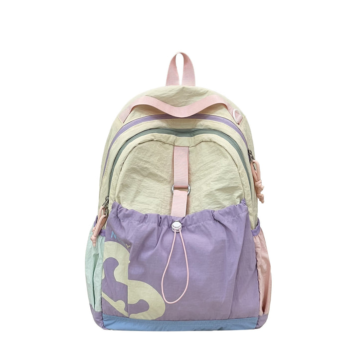 Trendy Color-Block Backpack Bowlift