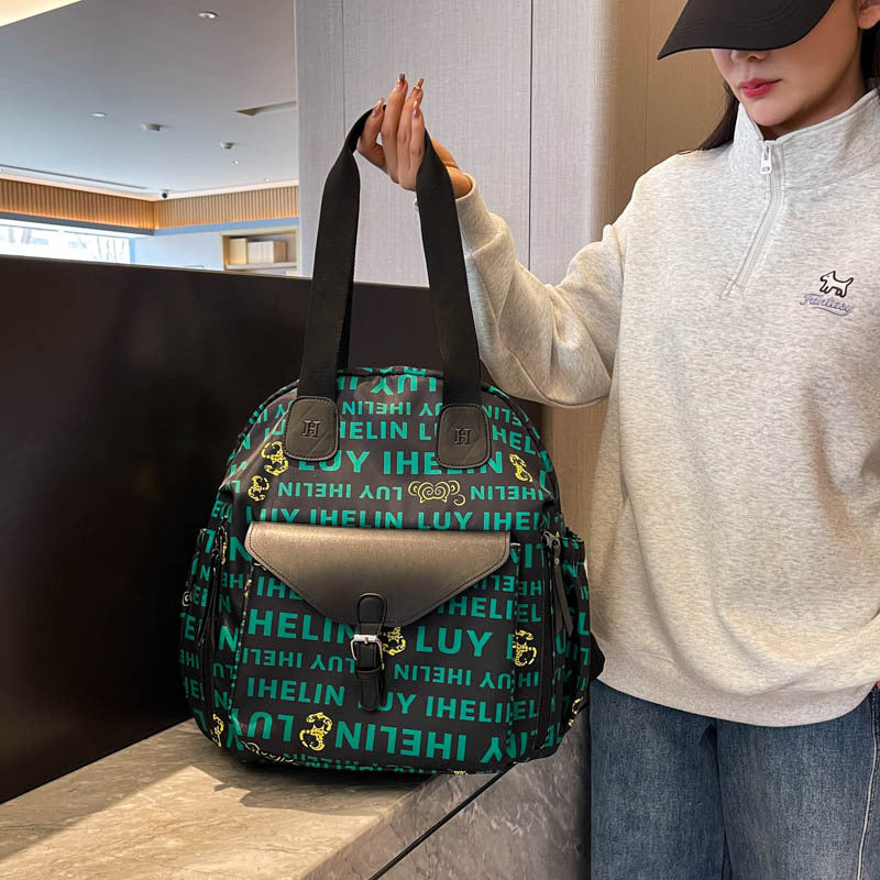 Floral Print Backpack Bowlift